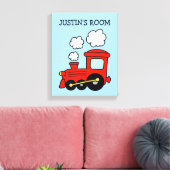 Speelgoed choo trein jongen kwekerij kunst canvas  (Insitu (Woonkamer))