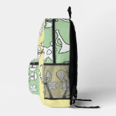 Speelgoed Collectie Kinder Geel Groene Kinder Bedrukte Rugzak (Rechts)