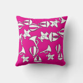 Speelgoed Collectie Kinder Trim Magenta Kussen (Achterkant)