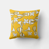 Speelgoed Collectie Kinder Trim Yellow Kussen (Achterkant)