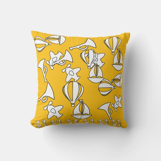 Speelgoed Collectie Kinder Trim Yellow Kussen (Voorkant)