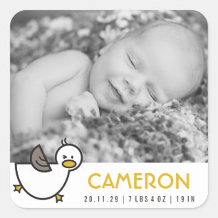 Speelgoed Cute Duck New Birth Baby Photo Sticker