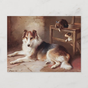 Speelgoed - Dog Kitten - Puppy Briefkaart