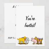  Speelgoed Dog, Paarden, Varkens, Elephant Kaart (Voorkant / Achterkant)