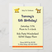 Speelgoed Dog, Paarden, Varkens, Elephant Kaart (Achterkant)