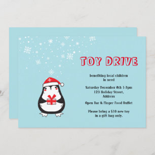 Speelgoed Drive Cute Santa Penguin Kaart