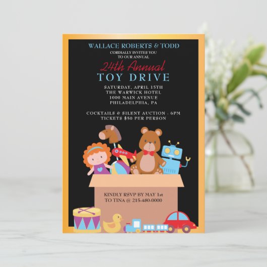 SPEELGOED DRIVE Veiling Corporate Gala Fundraiser Kaart (Staand voorkant)