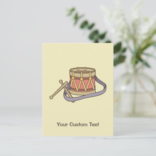 Speelgoed Drum Briefkaart (Staand voorkant)