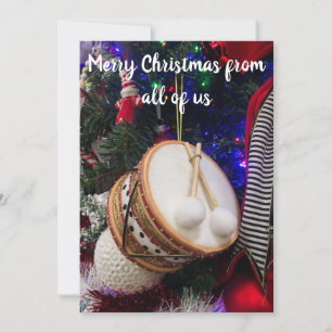 Speelgoed Drum kerstgroeten Feestdagenkaart