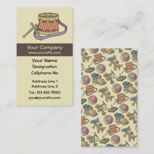 Speelgoed Drum Visitekaartje