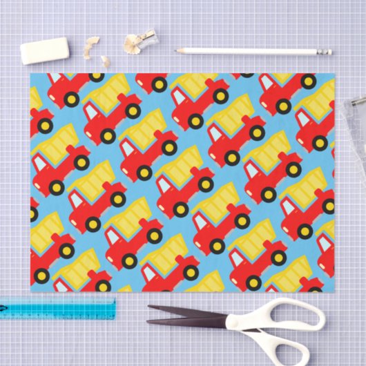 Speelgoed dump truck kinderen Verjaardagscadeau ti Tissuepapier (Craft)