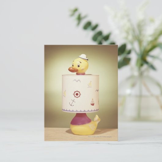 Speelgoed eendenlamp briefkaart (Staand voorkant)