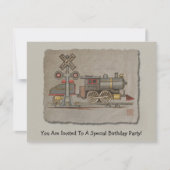 Speelgoed elektrische trein kaart (Voorkant)