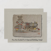 Speelgoed elektrische trein kaart (Voorkant / Achterkant)