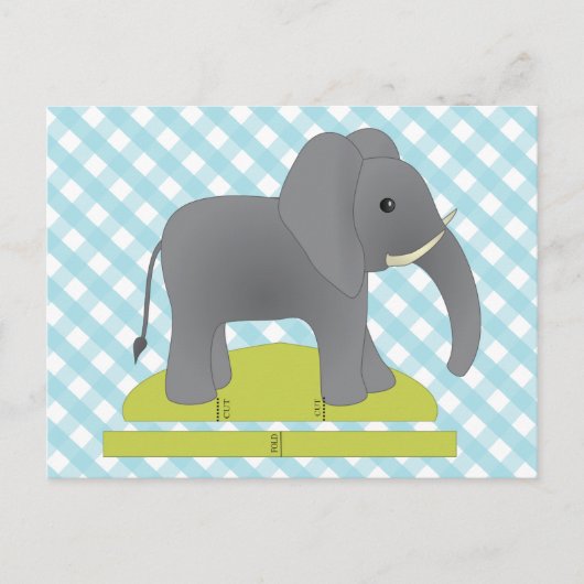 Speelgoed Elephant Briefkaart (Voorkant)