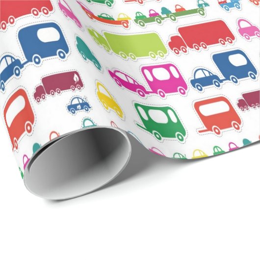 Speelgoed en busontwerp cadeaupapier (Rol Hoek)