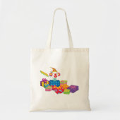 Speelgoed en Canvas tas voor cadeautjes (Voorkant)