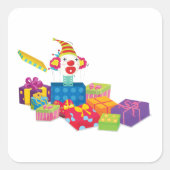 Speelgoed en schitterende stekker vierkante sticker (Voorkant)