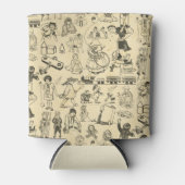 speelgoed en spelende kinderen patroon blikjeskoeler (Voorkant)