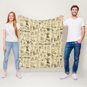  speelgoed en spelende kinderen patroon fleece deken