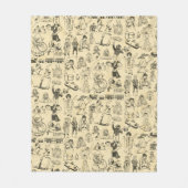 speelgoed en spelende kinderen patroon fleece deken (Voorkant)