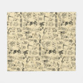 speelgoed en spelende kinderen patroon fleece deken (Voorkant (Horizontaal))