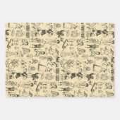  speelgoed en spelende kinderen patroon inpakpapier vel (Voorkant 3)