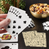 speelgoed en spelende kinderen patroon pokerkaarten (Insitu)