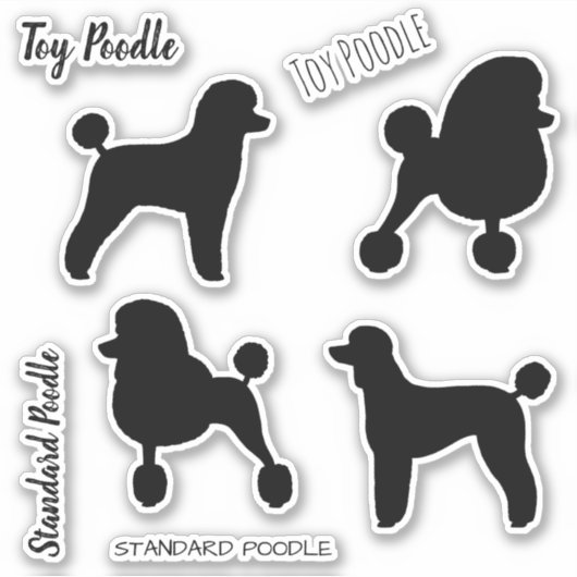 Speelgoed en standaard-Sticker Silhouettes Sticker (Voorkant)