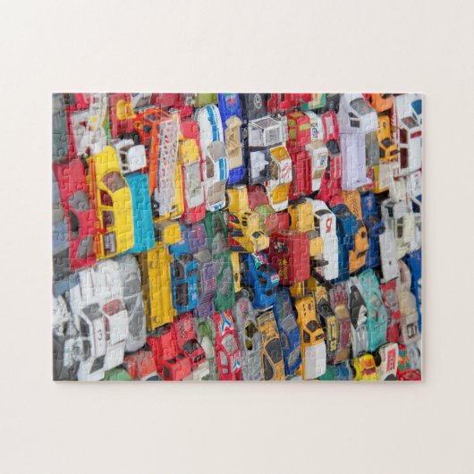 Speelgoed en vrachtwagens Puzzle Legpuzzel (Horizontaal)