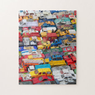 Speelgoed en vrachtwagens Puzzle Legpuzzel