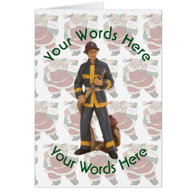 Speelgoed Fireman Custom Kerstmis (Voorkant)