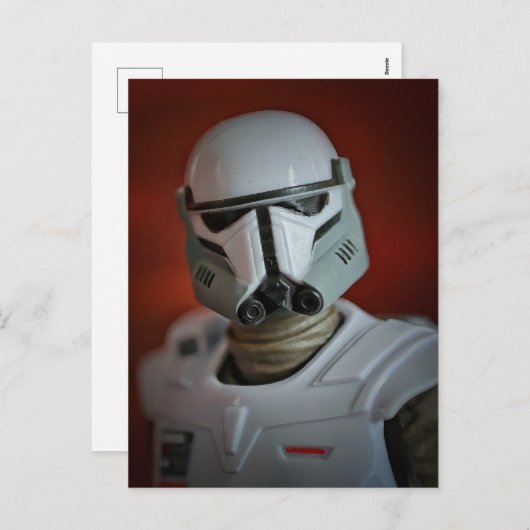 Speelgoed Fotografie Sci Fi ontwerp Feestdagenkaart (Voorkant / Achterkant)