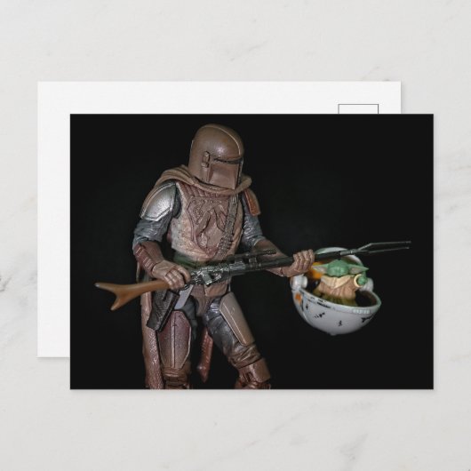 Speelgoed Fotografie Sci Fi ontwerp Feestdagenkaart (Voorkant / Achterkant)