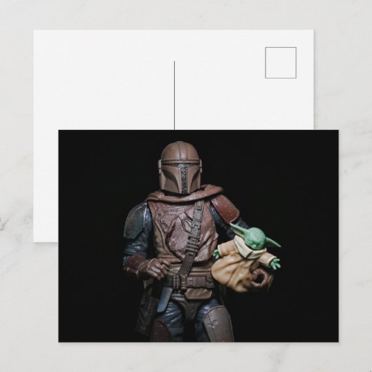 Speelgoed Fotografie Sci Fi ontwerp Feestdagenkaart (Voorkant / Achterkant)