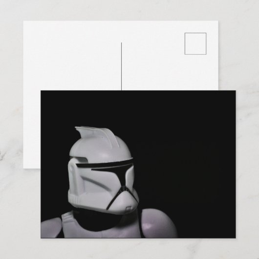 Speelgoed Fotografie Sci Fi ontwerp Feestdagenkaart (Voorkant / Achterkant)