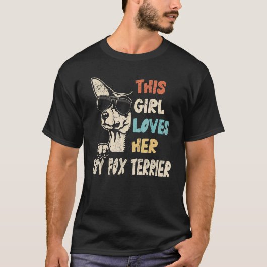 Speelgoed Fox terrier Cool  Retro voor mg T-shirt (Voorkant)