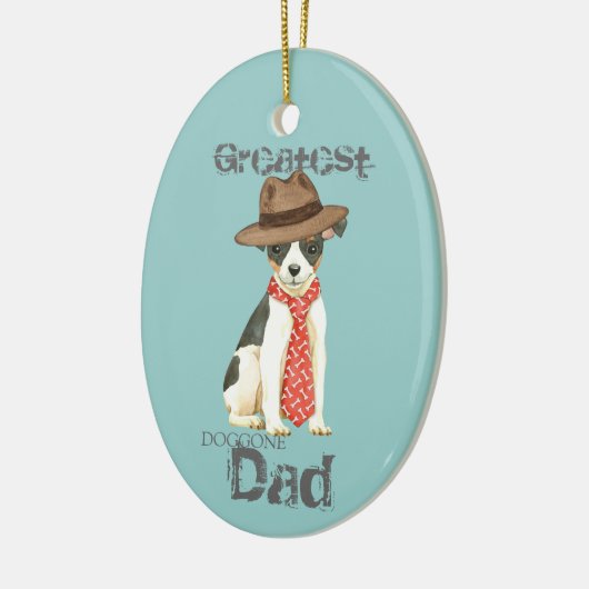 Speelgoed Fox Terrier Dad Ceramic Ornament (Links)