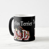 Speelgoed Fox Terrier Dad Gifts Magische Mok (Voorkant links)
