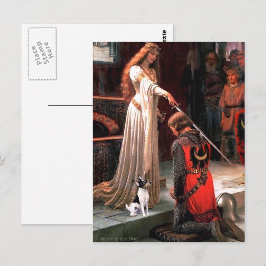 Speelgoed Fox Terrier - De colade Briefkaart (Voorkant / Achterkant)