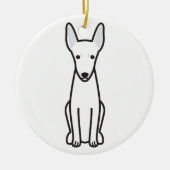 Speelgoed Fox Terrier Dog Cartoon Keramisch Ornament (Voorkant)