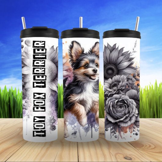 Speelgoed Fox Terrier Floral Fun Thermosbeker