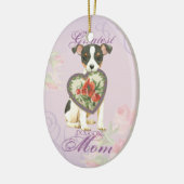 Speelgoed Fox Terrier Heart mama Keramisch Ornament (Links)