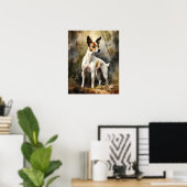 Speelgoed Fox Terrier Hondenkunst Print Poster (Thuiskantoor)
