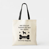 Speelgoed Fox Terrier Hondenras Best Friend Tote Bag (Achterkant)