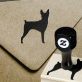 Speelgoed Fox Terrier Hondenras Silhouette Rubberstempel