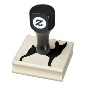 Speelgoed Fox Terrier Hondenras Silhouette Rubberstempel (Stempel)