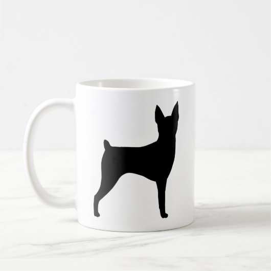 Speelgoed Fox Terrier Hondenras Silhouettes Koffiemok (Links)
