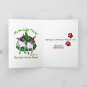 Speelgoed Fox Terrier-kerstcadeautjes Feestdagen Kaart (Binnen)