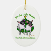 Speelgoed Fox Terrier-kerstcadeautjes Keramisch Ornament (Voorkant)